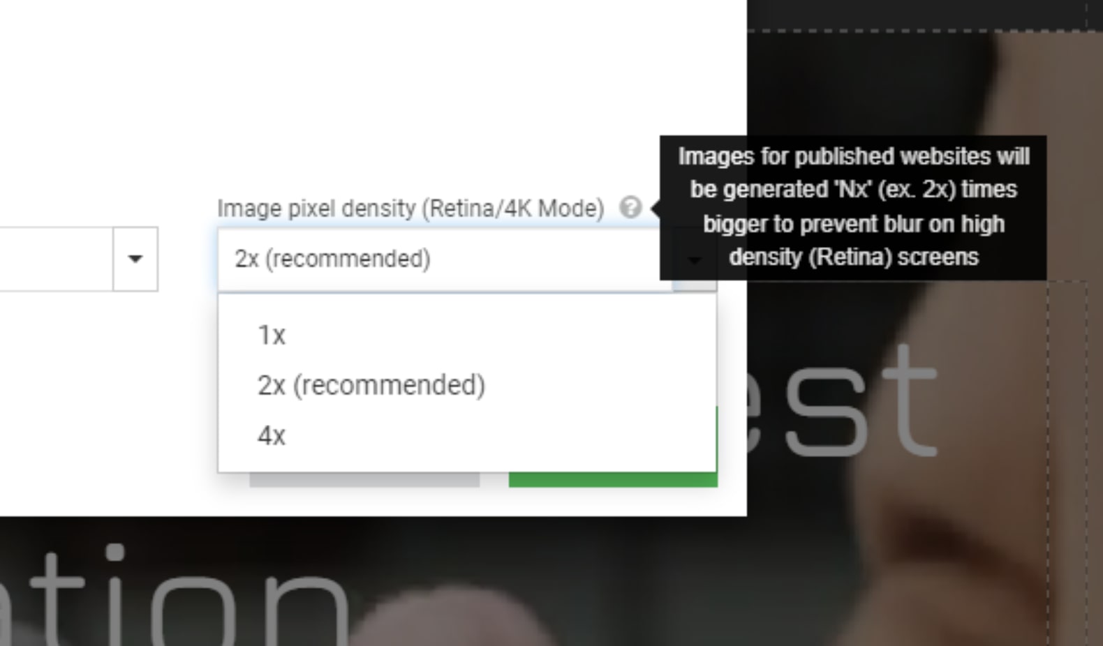 Automatic support of retina-ready images